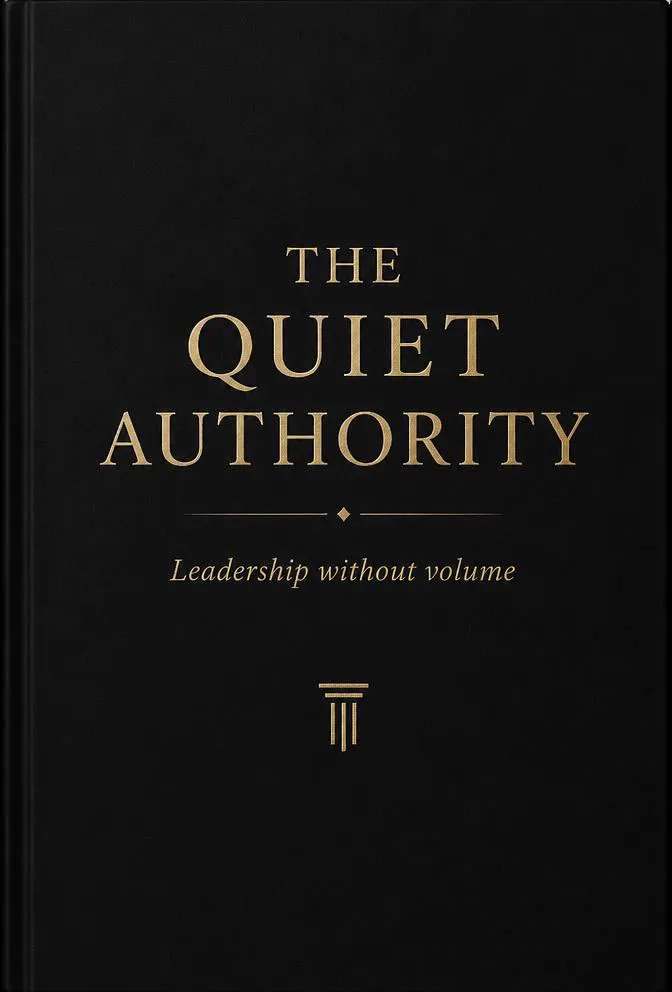 Hardcover book cover with gold foil typography